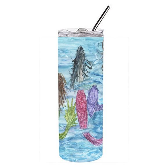 Mermaids Stainless Steel 20 oz Skinny Tumbler - Picture 3 of 4